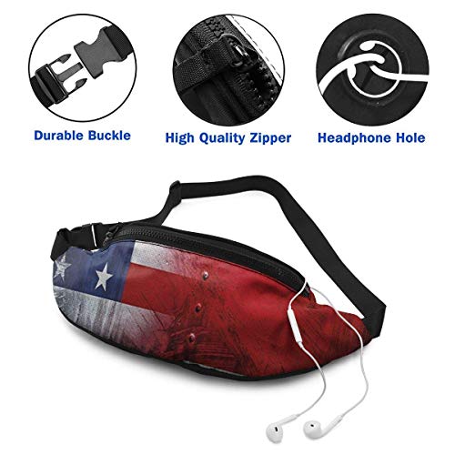 Corner Time Small Artificial Flowers Unisex Casual Waist Bag Union Jack Fanny Pack Money Bum Bag with Adjustable Belt for Running Sports Climbing Travel