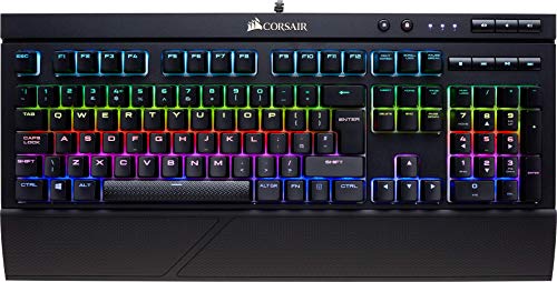 Corsair K68 RGB Teclado mecánico Gaming retroiluminación multicolor RGB, resistente al polvo y a las salpicaduras, QWERTY Español,Cherry MX Red (Suave y rápido)