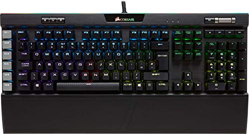 Corsair K95 RGB Platinum - Teclado mecánico Gaming (Cherry MX Speed, retroiluminación multicolor RGB, QWERTY Español), negro [España]