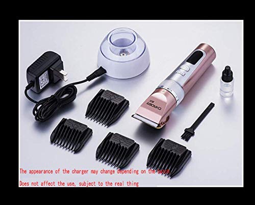 Cortadora de cabello profesional, maquinilla de afeitar eléctrica, cortadora de cabello recargable sin cable, salón con 4 peines de guía para hombres y cortadoras de maquinilla de afeitar (Color: Blan