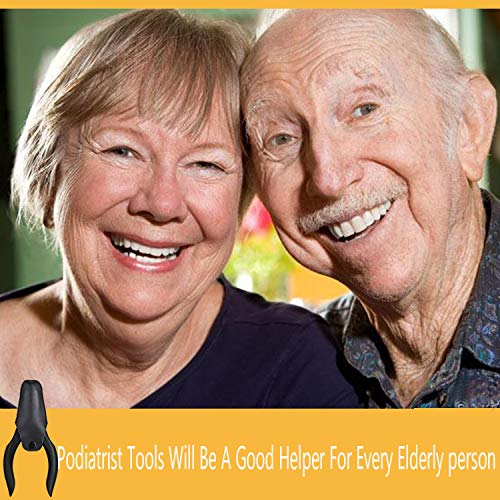 Cortauñas para personas mayores, utilizado para uñas de los pies gruesas, uñas de los pies fungiagudas, uñas de los pies en crecimiento. Mango largo, embalaje de cuero, almacenamiento seguro…