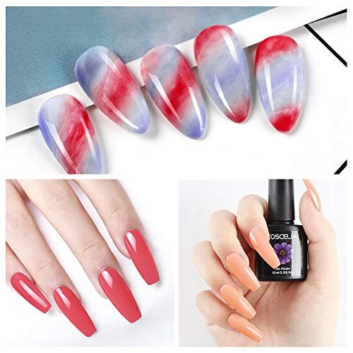 Coscelia 10pcs Esmaltes Semi Permanente Gel de Uñas Polish Soak Off UV LED Nail Art Manicura de 10ml-4