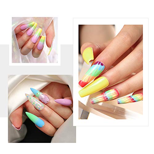 Coscelia Esmalte de Uñas Semipermanente Uñas de Gel UV/LED Kit de Manicura 12pcs Esmalte en Gel UV/LED Gel de Uñas 10ml Nail Art