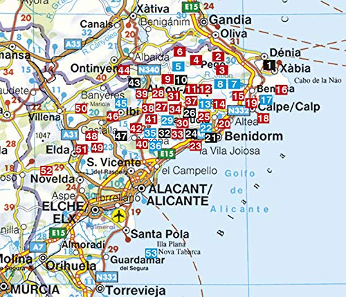 Costa Blanca, Denia – Calpe – Benidorm – Alcoy – Alicante – Orihuela, 50 walks. Rother.: Denia; Calpe; Benidorm; Alcoy; Alicante; Torrevieja - 50 Walks (Rother Walking Guides - Europe)