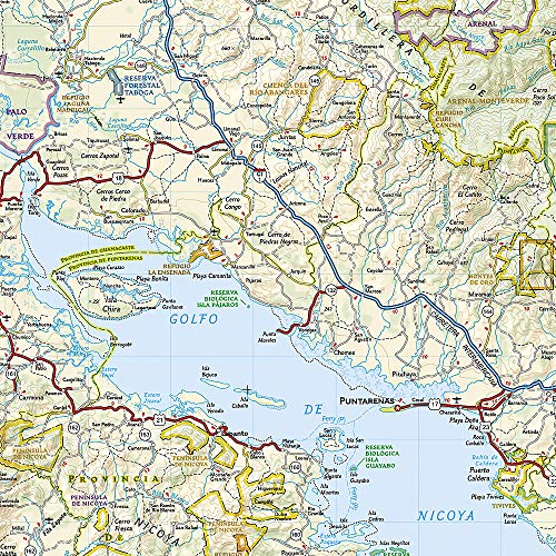 Costa Rica: Travel Maps International Adventure Map: NG.AM3100 [Idioma Inglés]