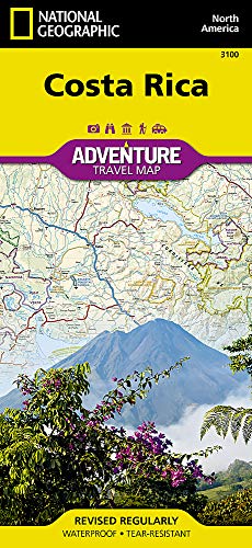 Costa Rica: Travel Maps International Adventure Map: NG.AM3100 [Idioma Inglés]