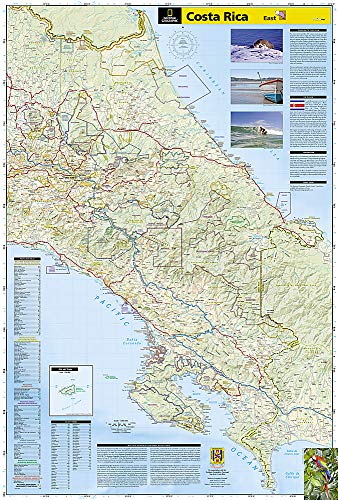 Costa Rica: Travel Maps International Adventure Map: NG.AM3100 [Idioma Inglés]