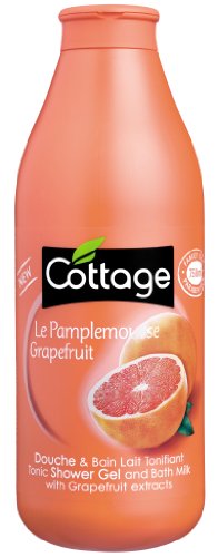 Cottage, Gel de ducha tónico y baño leche con extractos de pomelo, 750 ml