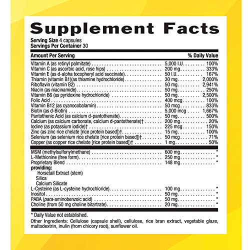 Country Life, Gluten Free, Maxi Hair Plus 5,000 mcg Biotin, 120 Veggie Caps