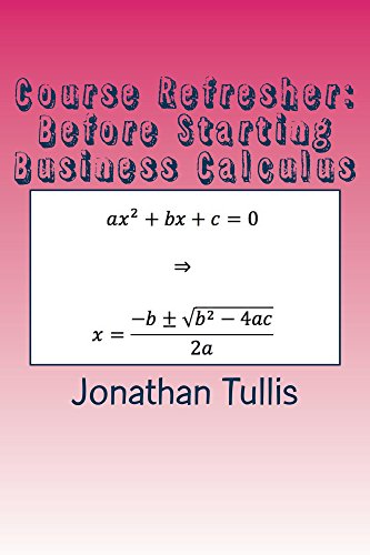 Course Refresher: Busines Calculus (The Course Refresher Book 5) (English Edition)