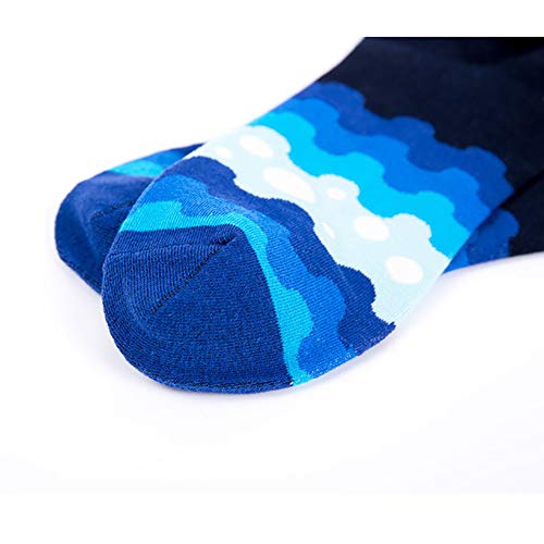 COZOCO Serie Gourmet, Coloridos, Coloridos, Casuales, Calcetines De Algodón De Tacón Alto. (una talla, verde) (una talla, cielo azul)