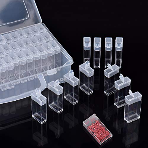Cozywind Caja De Pintura De Diamante Conjunto de Caja De Almacenamiento 91pcs Mini Caja para DIY,Uñas,Joyas,Bricolaje,Pintura Diamante y Punto de Cruz