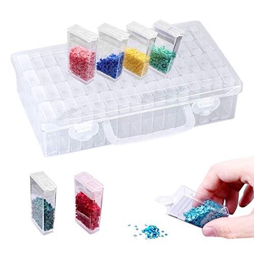 Cozywind Caja De Pintura De Diamante Conjunto de Caja De Almacenamiento 91pcs Mini Caja para DIY,Uñas,Joyas,Bricolaje,Pintura Diamante y Punto de Cruz