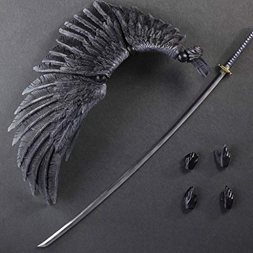 CQ Final Fantasy VII: Advent Children - Sephiroth Atcion Figura Figura Colección de PA Kai - Alas y reemplazables Manos 11" Toys