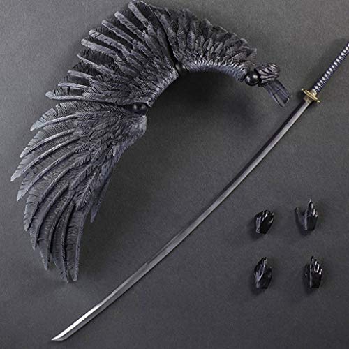 CQ Pop Figura Final Fantasy VII: Advent Children - Sephiroth Atcion Figura Figura Colección de PA Kai - Alas y reemplazables Manos 11" Toys