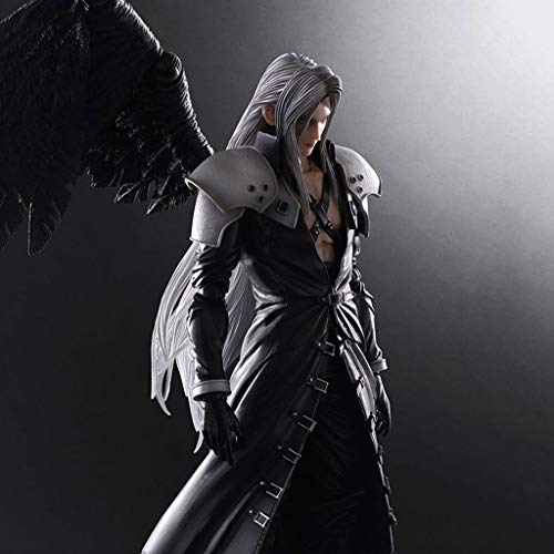 CQ Pop Figura Final Fantasy VII: Advent Children - Sephiroth Atcion Figura Figura Colección de PA Kai - Alas y reemplazables Manos 11" Toys