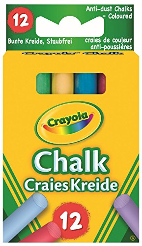 Crayola - 12 Tizas De Colores Antipolvo (0281) , color/modelo surtido