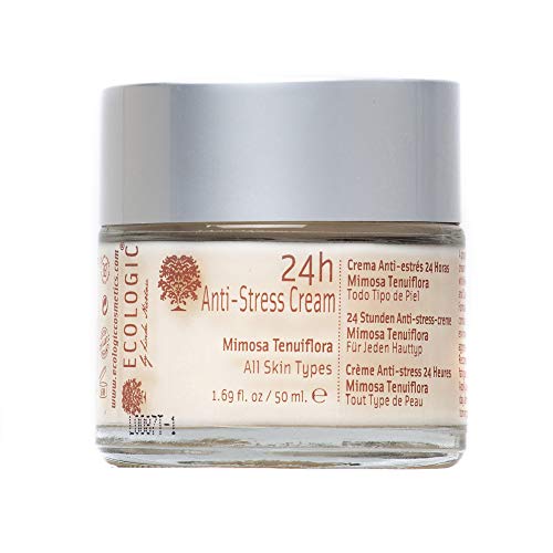 Crema Facial Anti Estrés 24h (Mimosa Tenuiflora y Manzanilla) - 50 ml. Ecologic Cosmetics by Linda Nicolau. Bio cosmética sostenible, vegana, orgánica, ecológica, eco friendly y climate friendly