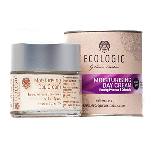Crema Facial Hidratante de Día (Onagra y Caléndula) - 50 ml. Ecologic Cosmetics by Linda Nicolau. Bio cosmética sostenible, vegana, orgánica, ecológica, eco friendly y climate friendly