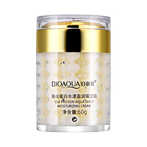 Crema Hidratante Facial Antienvejecimiento Proteína de Seda Ácido Hialurónico Serum Blanqueador Hidratante Reducir Arrugas Control de Aceite Iluminador Esencia Facial