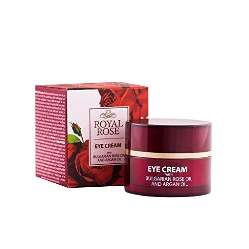 Crema para ojos Royal Rose con aceite de rosa y aceite de argán