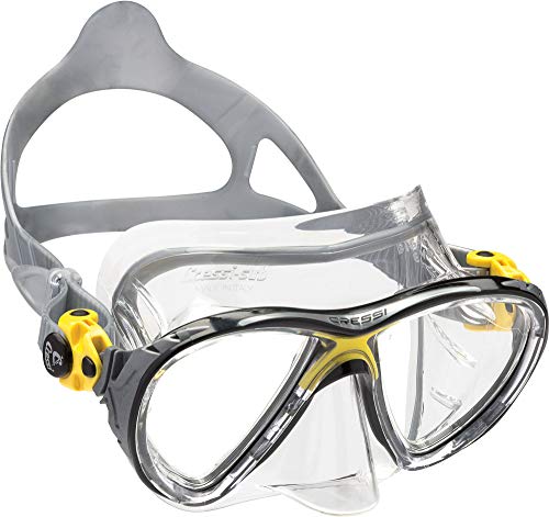 Cressi Big Eyes Evolution & Kappa Ultra Dry Schnorchel - Pack de snorkel ( tubo y gafas), color amarillo