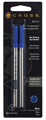 Cross 8521 - Minas para bolígrafo (tinta de gel, 0,7 mm), color azul