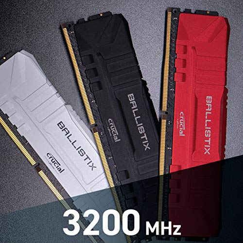 Crucial Ballistix BL2K8G32C16U4B 3200 MHz, DDR4, DRAM, Memoria Gamer para Ordenadores de sobremesa, 16GB (8GB x2), CL16, Negro