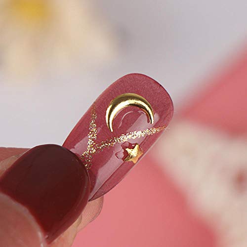 CSCH Uñas postizas"24pcs / 1 Juego de secretos franceses de diseño largo para uñas postizas, herramientas de uñas postizas de cobertura completa de acrílico dorado"24 piezas