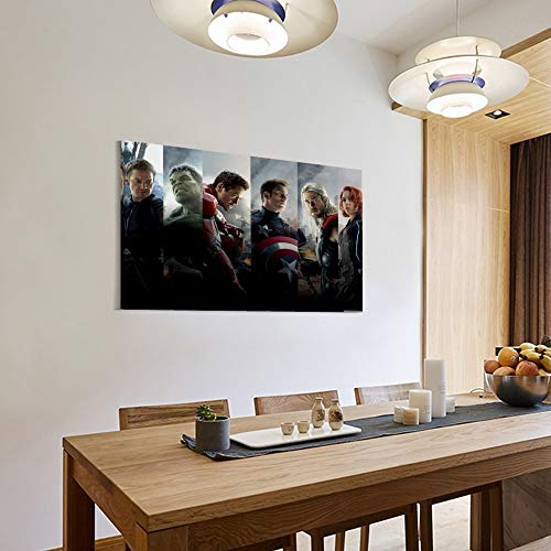 Cuadro de arte de superhéroes Vengadores, Edad de Ultron, Impresión de Arte de Superhéroe para Dormitorio 30 x 45 cm