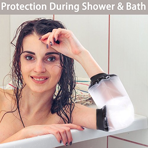 Cubierta impermeable de línea PICC aprobada por la CE, protector de masa, para ducha, brazo de adulto, brazo de codo, resistente al agua, fundido y protector de apósito.