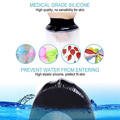 Cubierta impermeable de línea PICC aprobada por la CE, protector de masa, para ducha, brazo de adulto, brazo de codo, resistente al agua, fundido y protector de apósito.