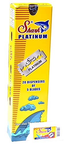Cuchillas de afeitar Shark Platinum, 100 unidades