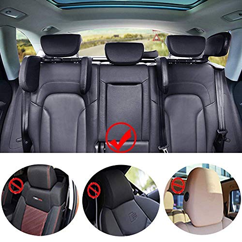 Cuello Almohada Reposacabezas Almohada para el Cuello del Coche, Almohada del cuello del sueño del coche,Almohadas de sueño de apoyo ajustable,Protege eficazmente la cabeza y el cuello