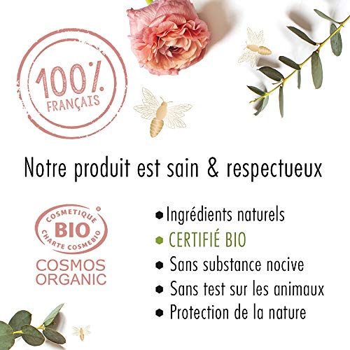 Cuidado Exfoliante Facial Bio con miel y con aceite de albaricoque (Bio 100 ml – Exfoliante de piel dulce sin celdas muertas – orgánico, Natural y certificado ECOCERT Cosmos – fabricado en Francia