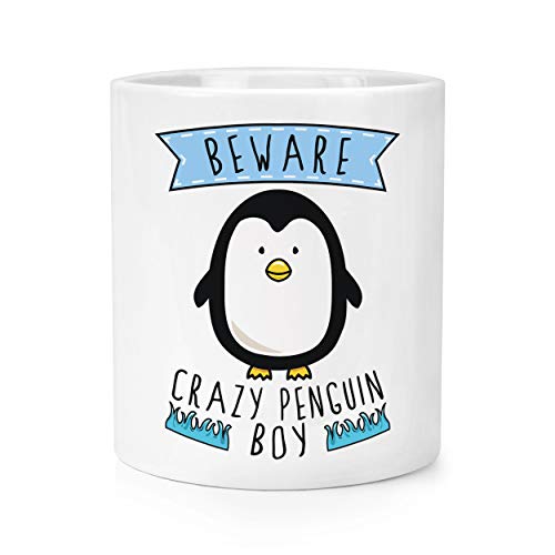 Cuidado Loco Pingüino Niño Brocha para Maquillaje Lápiz Pot