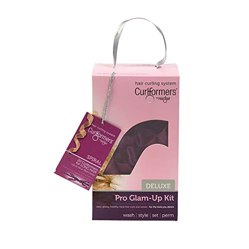 Curlformers - Set de 20 rizadores de pelo para rizos semiabiertos - No requieren calor - Con 1 aplicador - Para cabellos de hasta 35 cm (14") de largo