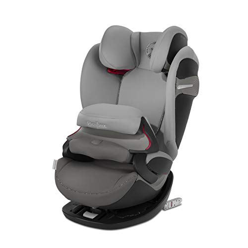 Cybex Gold Pallas S-Fix - Silla de coche 2 en 1 para coches con y sin Isofix, Grupo 1/2/3 (9-36 kg), Desde los 9 meses hasta los 12 años aprox., Colección Color 2019, Gris (Manhattan Grey)