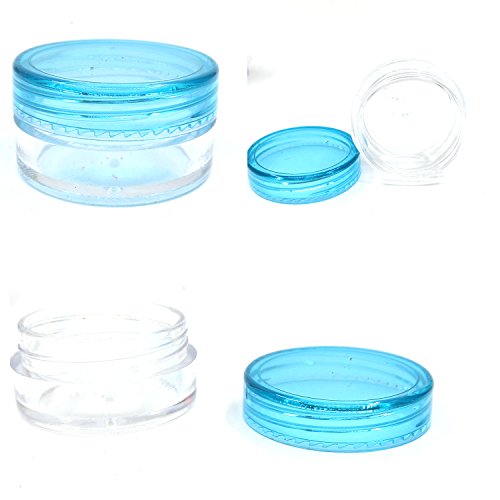 dancepandas Bote de Plástico Tarro Vacío Contenedor de Cosmético, 20 Piezas Cosméticos Bote para Almacenaje de Maquillaje Cremas Muestras(5g,10 Colores)