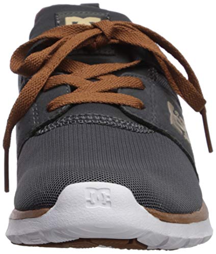 DC Shoes Heathrow - Cobertura para Hombre (Plana, Oxblood, Talla M), Color Gris, Talla 38 EU