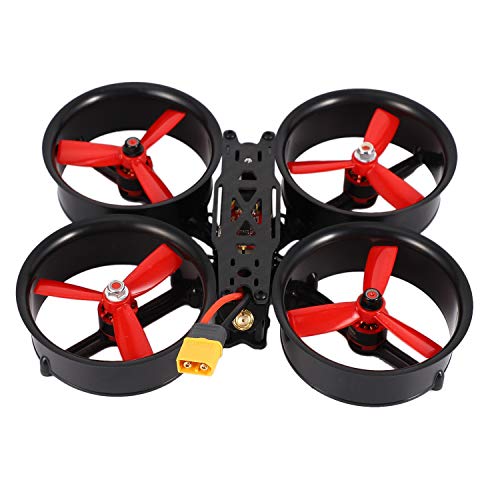 Dcolor 149Mm de 3 Pulgadas de Fibra de Carbono de Alcantarilla una TravéS de Aeronaves FPV FotografíA AéRea Interior UAV Marco de 4 Ejes AnticolisióN y AnticolisióN PNP (Negro)