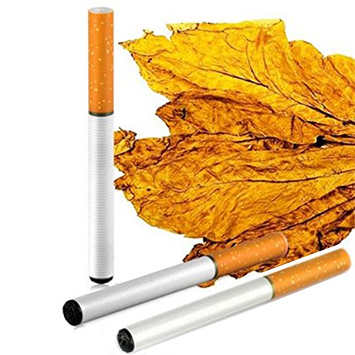 DE - desechable E-cigarrillo (5 unidades por paquete) al gusto del tabaco 500 inhalaciones cada una con batería de 280mAh y el volumen de vapor elevada ((sin nicotina y sin tabaco)