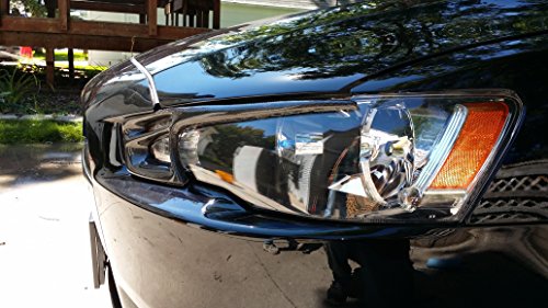 De fibra de carbono Cejas párpado de la cubierta del faro