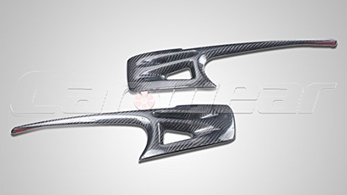 De fibra de carbono párpado Cejas de faros delanteros de fundas