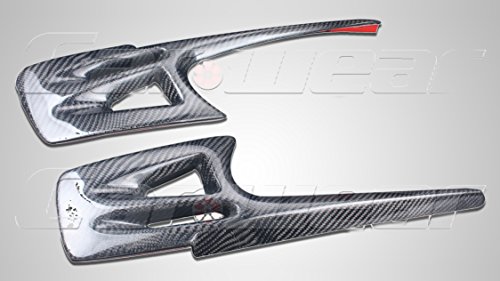 De fibra de carbono párpado Cejas de faros delanteros de fundas