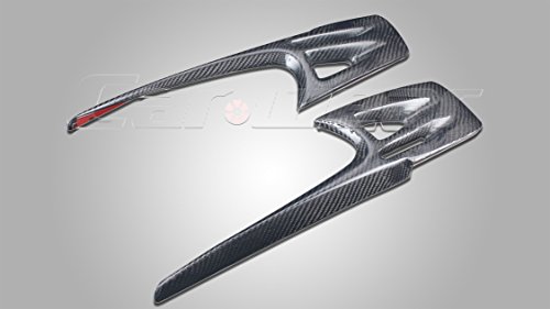 De fibra de carbono párpado Cejas de faros delanteros de fundas