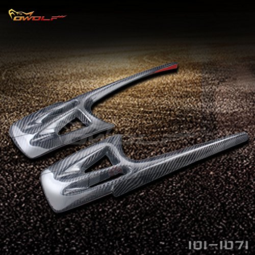 De fibra de carbono párpado Cejas de faros delanteros de fundas