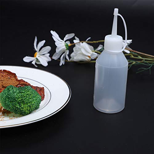 De la cocina de la salsa de tomate de la salsa de vinagre dispensador de botella flexible 100 ml 4 piezas