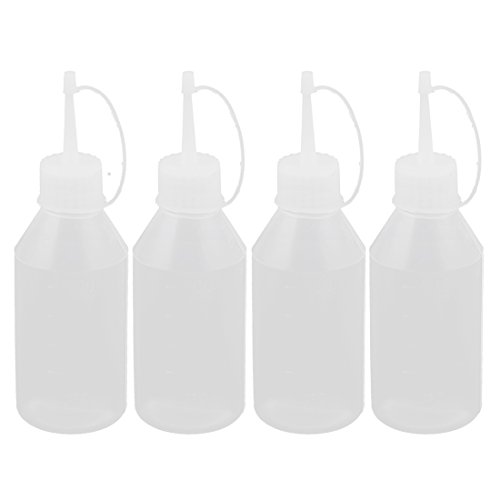 De la cocina de la salsa de tomate de la salsa de vinagre dispensador de botella flexible 100 ml 4 piezas