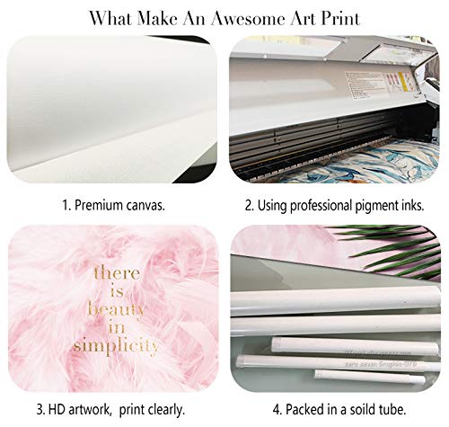 Dear Diary Store Lovely Baby Girl Rosa Ballet Pony Cisne de dibujos animados en lienzo para habitación de los niños, 4 – 33 x 48 cm, sin marco